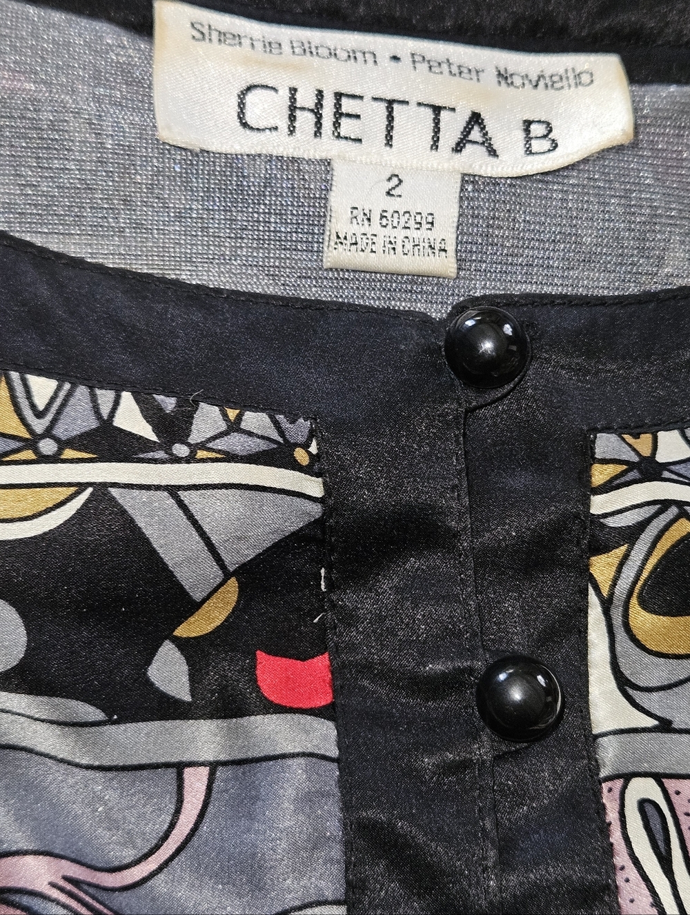 Chetta B Silk Dress Size 2